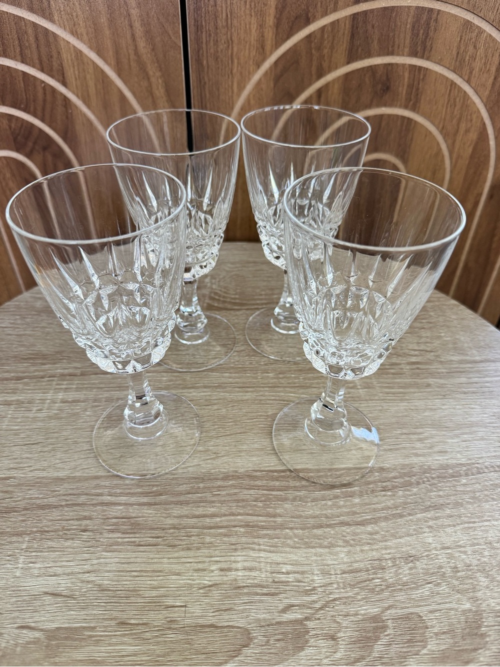 Cristal‎ D’ Arques Durand Pompadour Crystal Wine Glasses Goblets - Set of 4